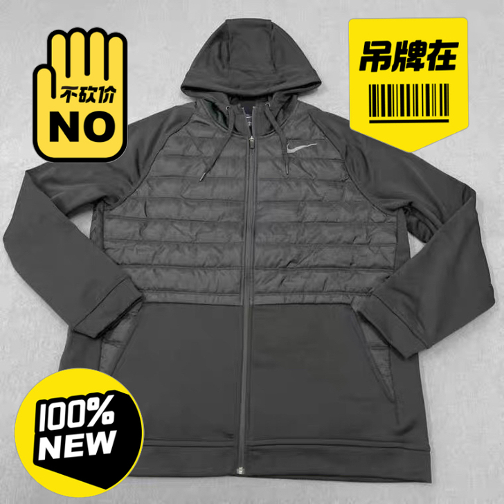 NIKE 耐克男子连帽保暖训练跑步运动休闲...