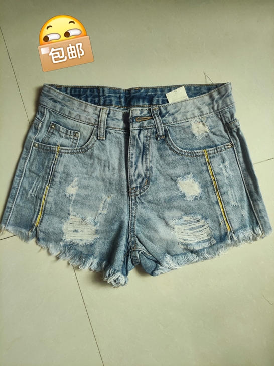 全新 清仓，品牌型号 8856款毛边破洞牛...