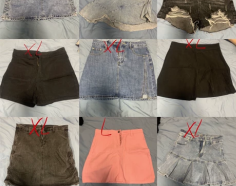 全新闲置牛仔短裤短裙合集 19元一件 满四...