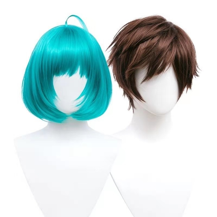 王者蔡文姬澜cos假发刺客反翘内扣收脸造型...