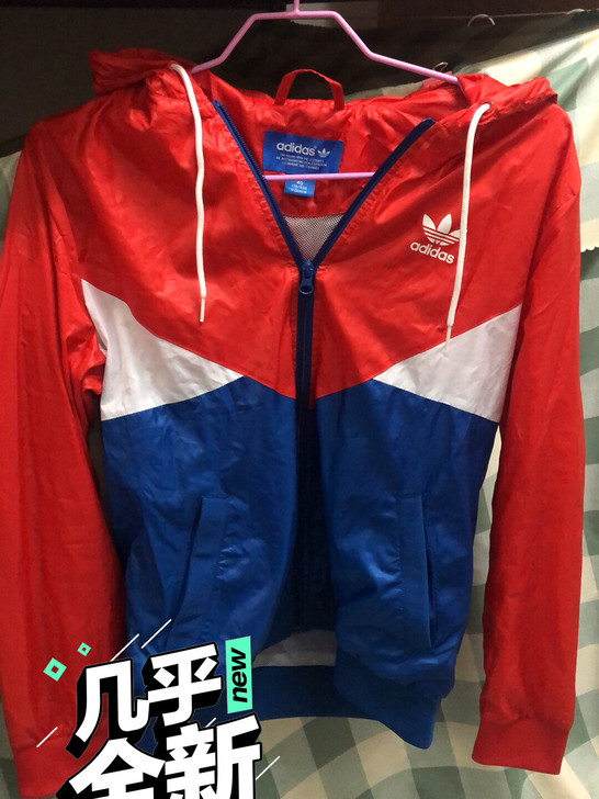 adidas阿迪达斯三叶草防风服女子运动外套