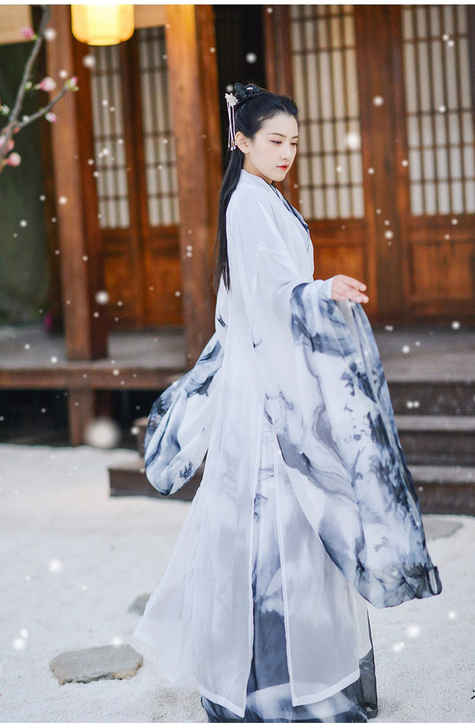 如梦霓裳春款汉服女交领齐腰襦裙大袖衫相思引...