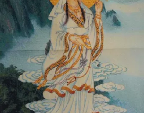 一元拍即将结束精致苏绣刺绣画金丝唐卡 观音...