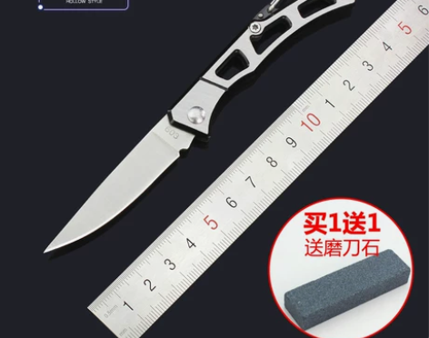 户外折叠刀随身防身荒野求生军刀多功能锋利高...