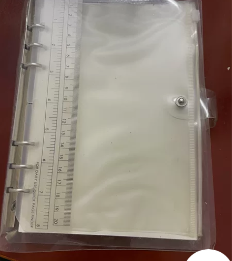 闲置笔记本日记本活页本 透明外壳 带尺子、...