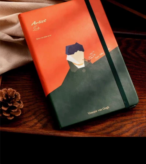 朋友送的，用不上。全新梵高日记本！！封面配...