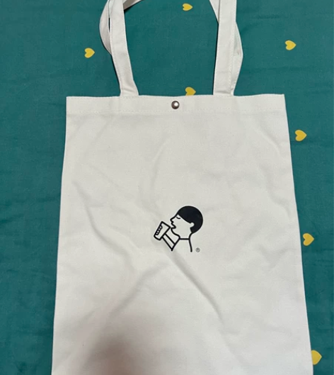 HEYTEA喜茶帆布袋购物袋 全新，纯白色...