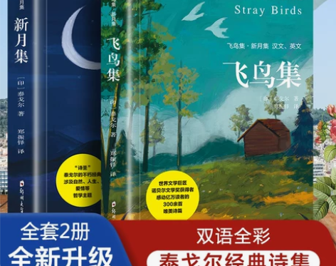 飞鸟集新月集泰戈尔著生如夏花诗选选集全2册...