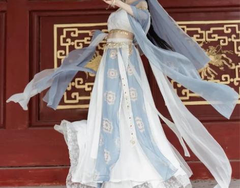 捌伍柒原创琼瑶公主异域风敦煌飞天改良汉服女...