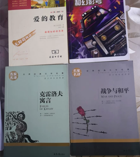 爱的教育  战争与和平  克雷洛夫寓言  ...