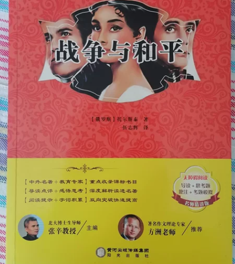 初中课外读物《战争与和平》，有点旧了，孩子...