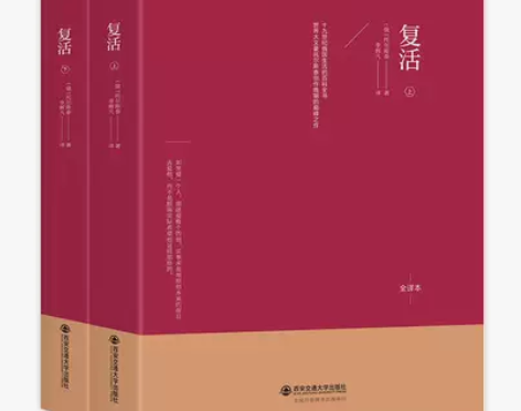 复活 套装上下，李辉凡译 俄中直译 九成新...