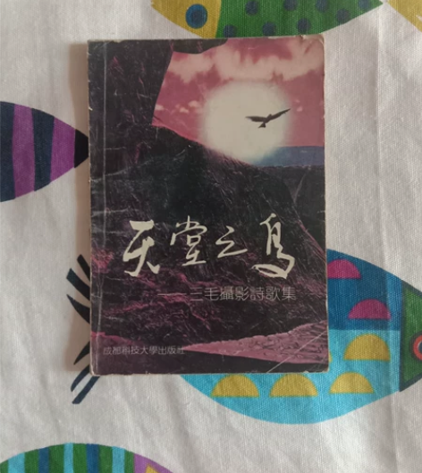 老版本正版绝版三毛摄影诗歌集天堂之鸟配以摄...