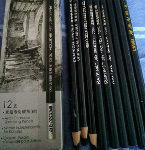 【全新】23支）马可Marco素描专用炭笔...