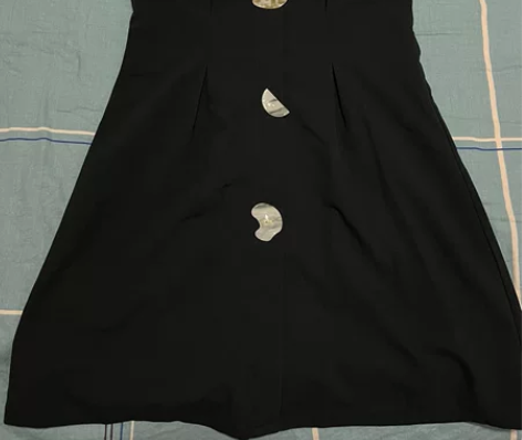 IEF爱依服夏季连衣裙黑色,拉链在侧边腰,...