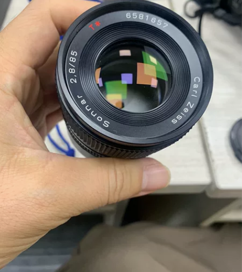 闲置处理 康泰时 85 2.8 镜头 YC...