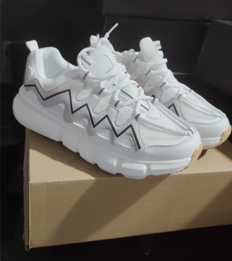 全新库存特价男士增高厚底老爹鞋透气运动休闲...