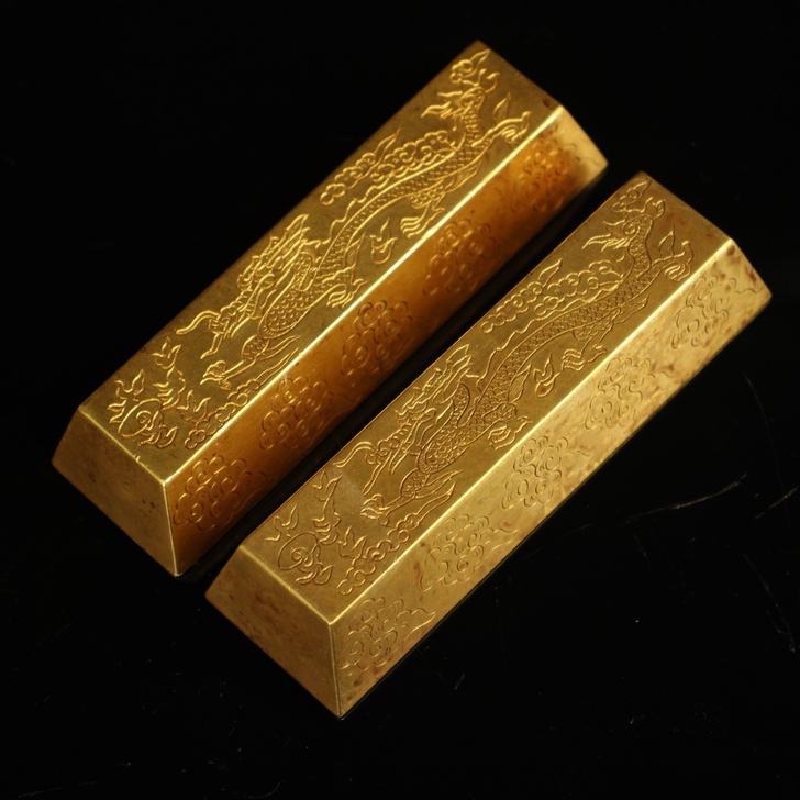 清末老金条一对