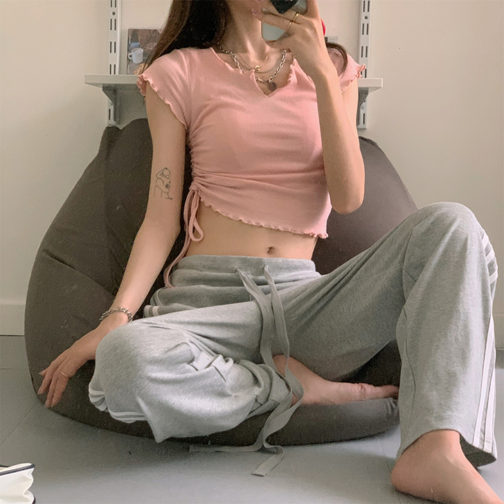 are U shop纯棉短袖t恤女夏BM短...