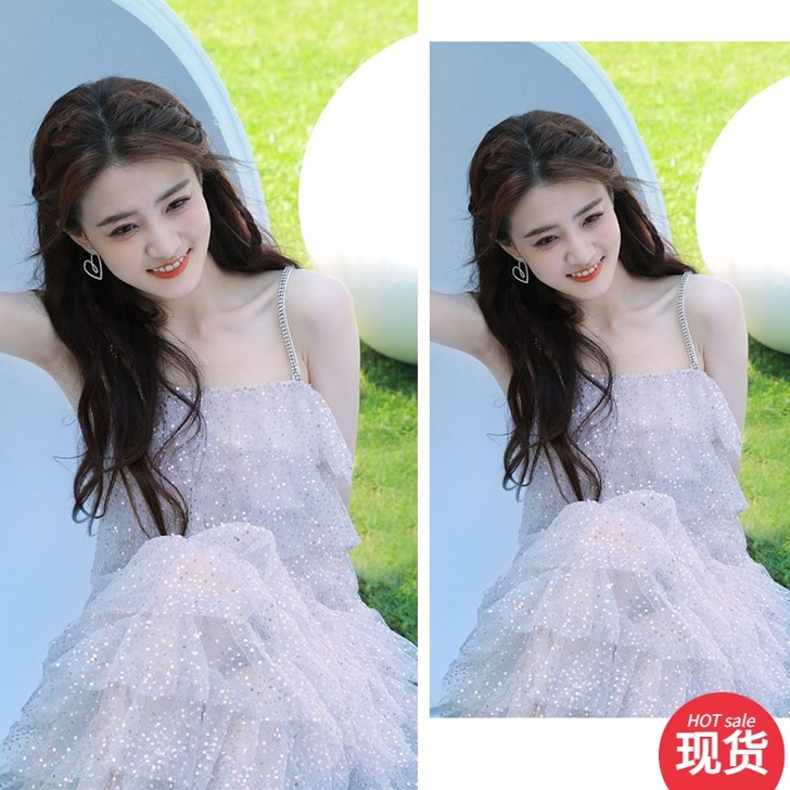 徐璐同款亮片水钻蛋糕裙 买来发现太大了 水...
