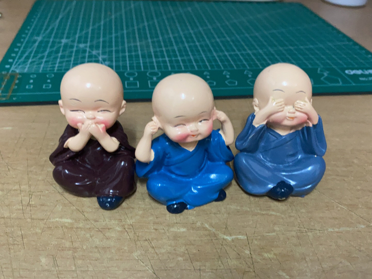 四不小和尚车内饰品汽车摆件书桌摆件