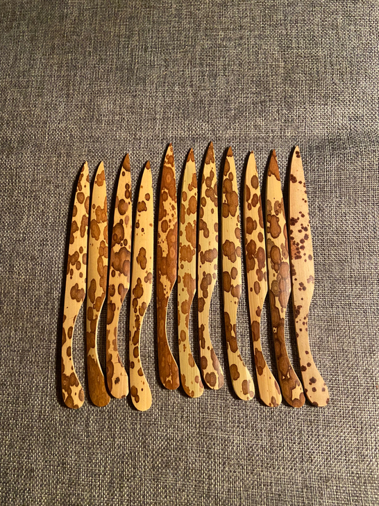纯手工打磨裁纸刀，全竹制，价格是单个的价格...