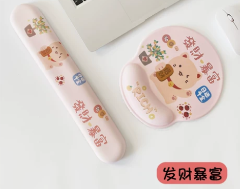 鼠标垫 鼠标垫游戏护腕软垫键盘手托电脑办公...