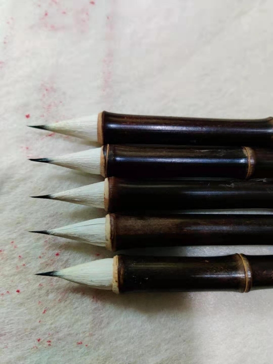 晋唐古法缠纸鸡距笔，小楷神器，