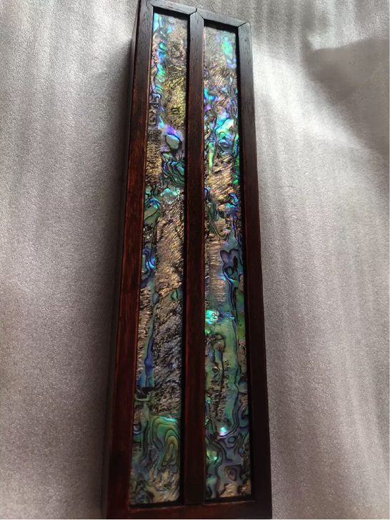 老花梨木双开香盒，装线香或项链的盒子，品相...