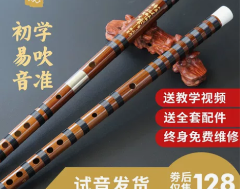 【划算价】东晓笛子C调D调专业精制乐器儿童...
