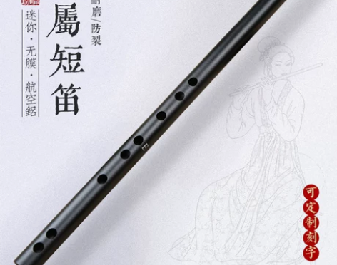 笛子金属短笛无膜孔横笛古风初学成人入门专业演