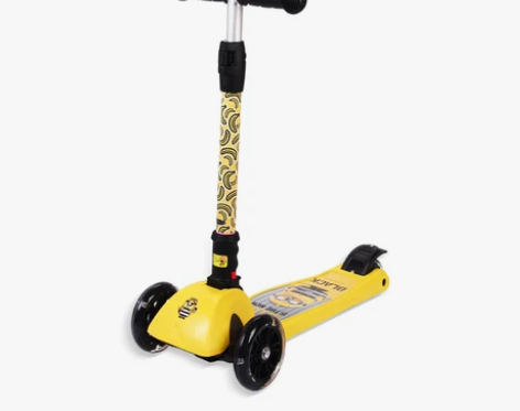 麦斯卡神偷奶爸儿童滑板车小黄人摇摆车折叠小...