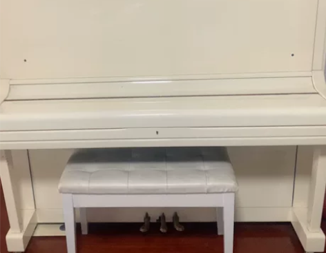 白色钢琴一架，带钢琴椅。仅限无锡本地上门提货，外地一概谢绝。...