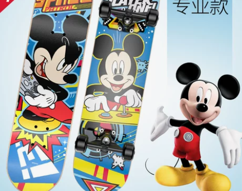 【七夕价】迪士尼四轮滑板儿童男孩1初学者3...