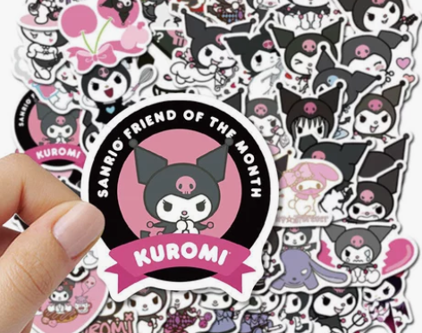 50张卡通人物库洛米涂鸦笔记本电脑吉他滑板...