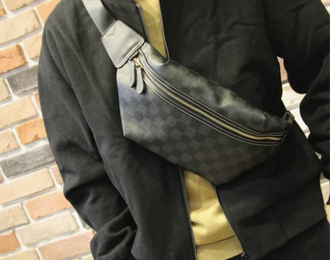 胸包男包斜挎包真皮男士胸包单肩包时尚潮流背...