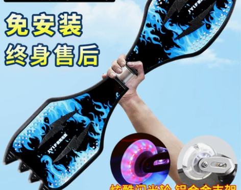 儿童两轮滑板初学者6岁男孩女生成人活力板摇...