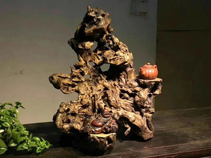 崖柏，形如山湖式如山，自然形成，品相如图，...