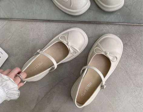 玛丽珍鞋女秋季新款法式粗跟英伦风韩版ins...