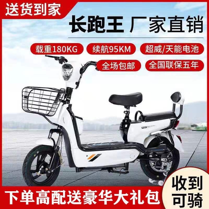 电动车锂电池电瓶车48V电动自行车长跑王男...