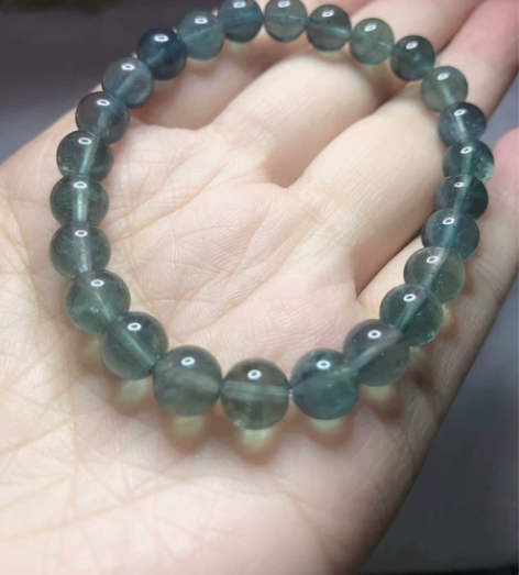 冰透体绿萤石手串7+ 手机原相机拍摄，无修...