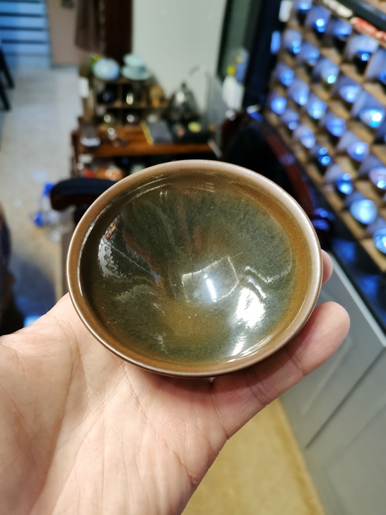 龙窑柴烧建盏，窑膜特别重，名家徐祖鹏的。家...