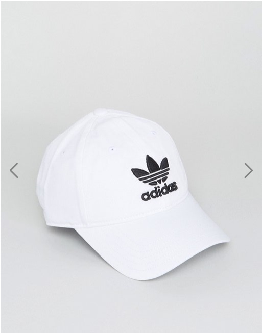 正品adidas阿迪达斯三叶草白色运动棒球帽