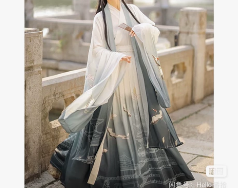 滕王阁汉服女正品原创中国风晋制齐腰襦裙… ...