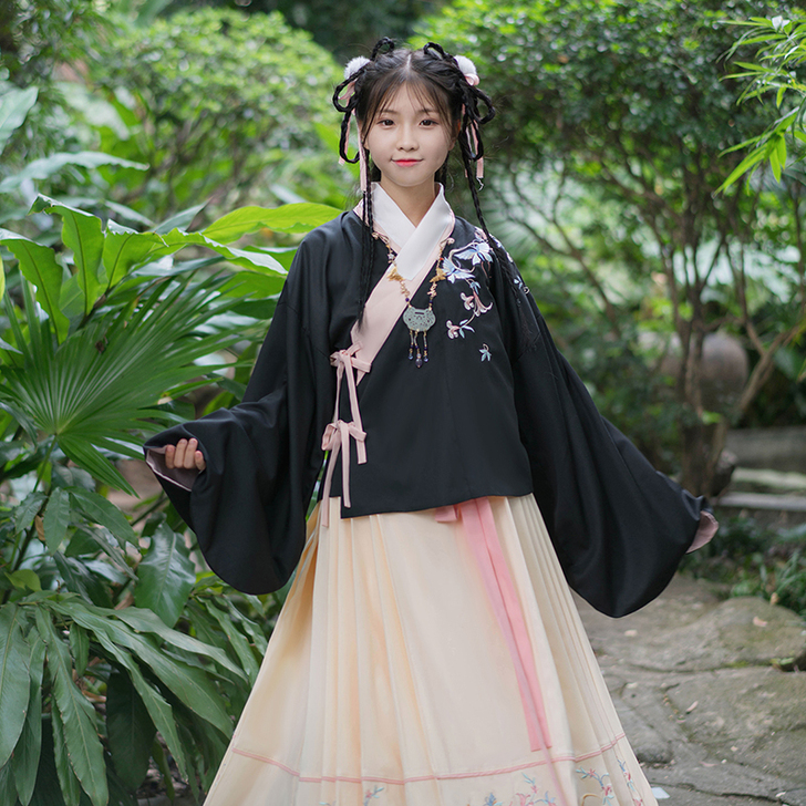汉尚华莲传统汉服女明制双层交领上袄琵琶袖 ...