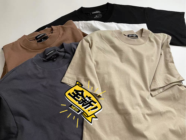 假两件多色短袖T恤，素色打底潮流时尚宽松街...