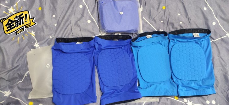 篮球护膝蜂窝防撞短款羽毛球排球运动护腿护具