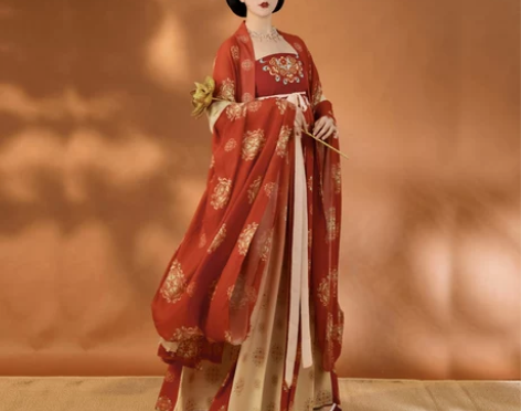 捡漏汉服 全新 s码 仅试穿 比较长，我胸...