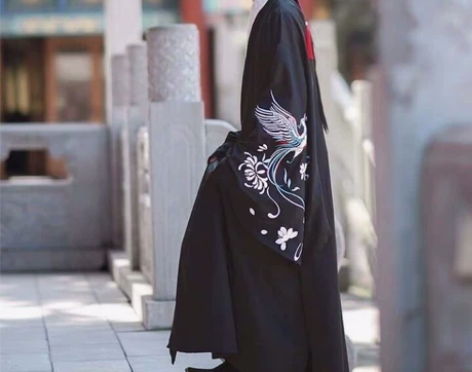如梦霓裳汉服男剧本杀舞台拍摄款道袍秋风辞青...