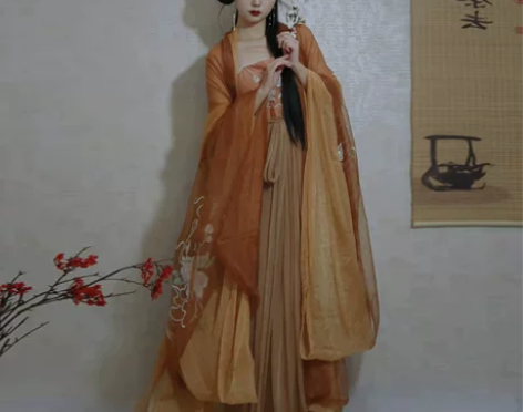 大全套仙楚姬原创汉服 咖色穿一洗一，包含诃...